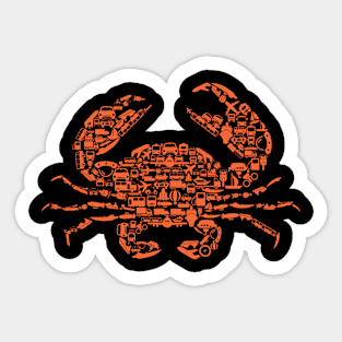 Don't be Crabby Sticker